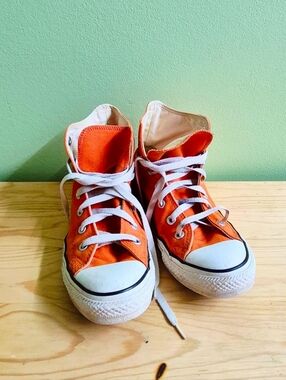 Converse Orange High-Top Sneakers